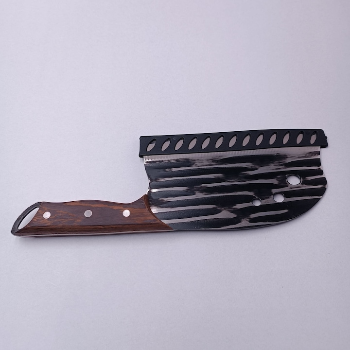 Cutit Satar, Lama Forjata, Maner Lemn , Agatatoare si Husa, 29/lama 18 cm, 400g