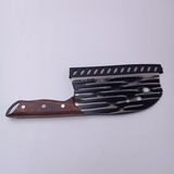 Cutit Satar, Lama Forjata, Maner Lemn , Agatatoare si Husa, 29/lama 18 cm, 400g