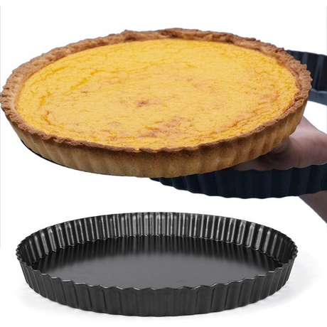 Tava copt pentru tarta, metal teflonat (antiaderent), diametru 27cm, inaltime 4cm