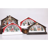 Decoratiune de Craciun, Casuta , LED, 15.5 cm