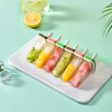 Set 4 forme pentru inghetata, din silicon, 13 x 11 cm