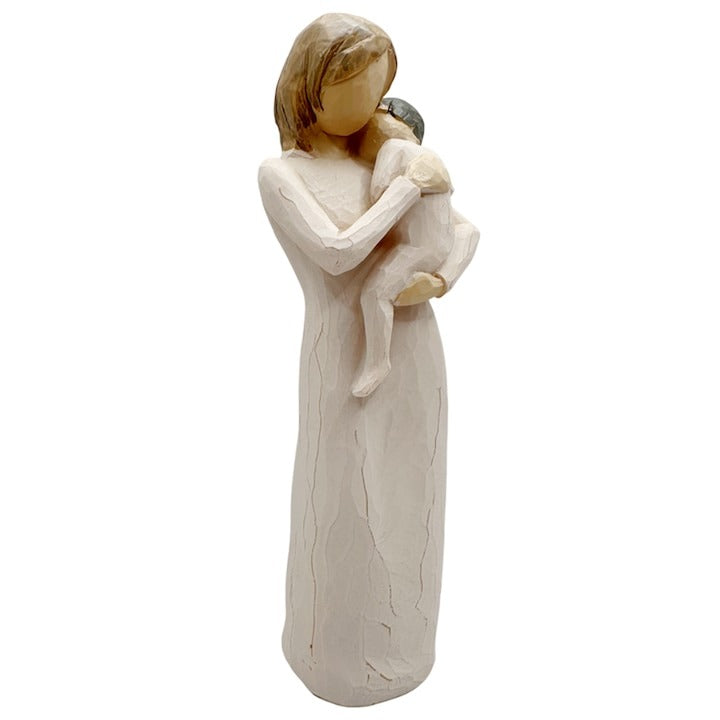Statueta Mama cu Copil/ Bebe in brate , polirasina , 20 cm