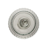 Bomboniera Maria din Sticla Transparenta, cu model, 31 cm