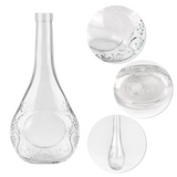Sticla Bautura,model de struguri, inchidere etansa cu dop sintetic , 500 ml