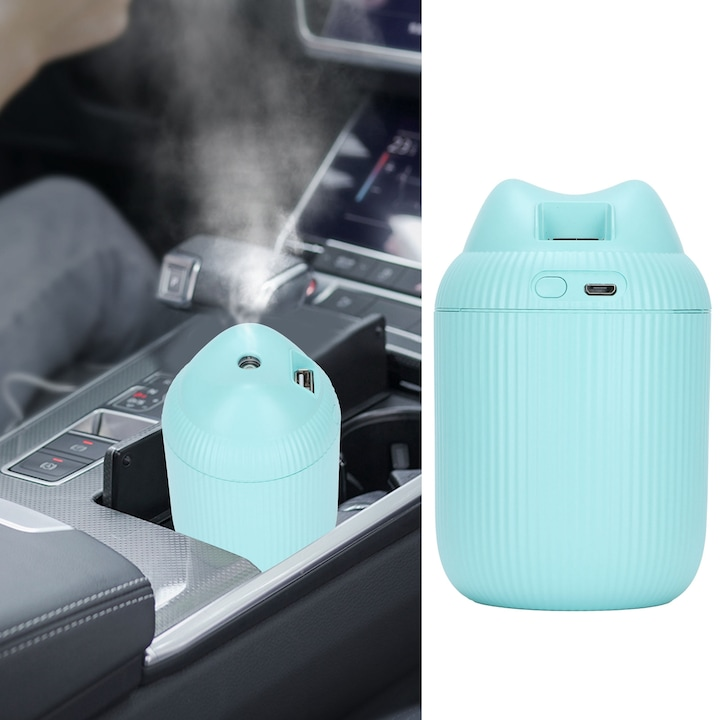 Mini umidificator portabil, USB, pentru camera si masina , 220 ml