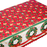 Fata de masa Craciun, 150x220cm, poliester rezistent, multicolor