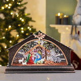 Decoratiune de Craciun, Casuta , LED, 15.5 cm