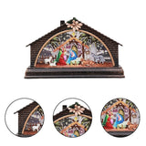 Decoratiune de Craciun, Casuta , LED, 15.5 cm