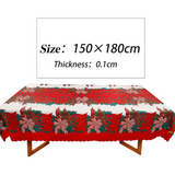 Fata de masa Craciun, 150x220cm, poliester rezistent, multicolor