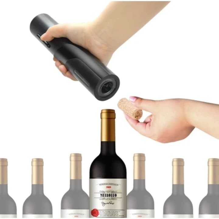 Tirbuson Professional Electric pentru sticlele de Vin, cu accesorii