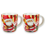 Set 2 Cani din Ceramica Merry Christmas 200 ml, cutie suport