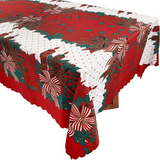 Fata de masa Craciun, 150x220cm, poliester rezistent, multicolor