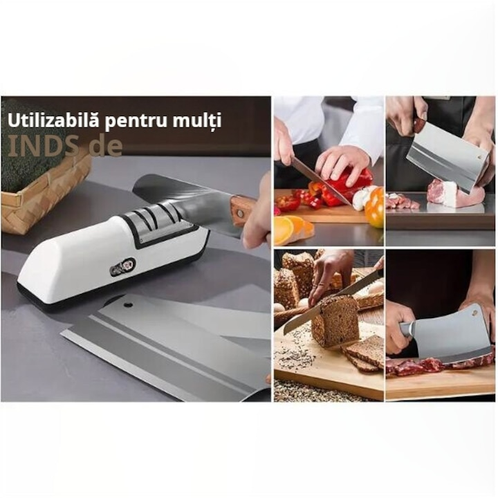 Ascutitor de Cutite Profesional Electric cu 2 trepte , Functie Rapida de Ascutire si Polizare