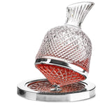 Decantor Elegant de Vin din Cristal, Rotativ, Realizat manual - 1500 ml