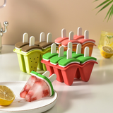 Set 4 forme pentru inghetata, din silicon, 13 x 11 cm