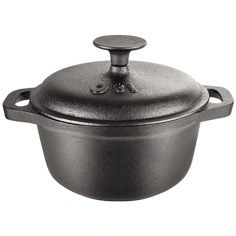 Vas pentru gatit OTI Cocotte, Fonta, inductie, cu capac, 18 cm