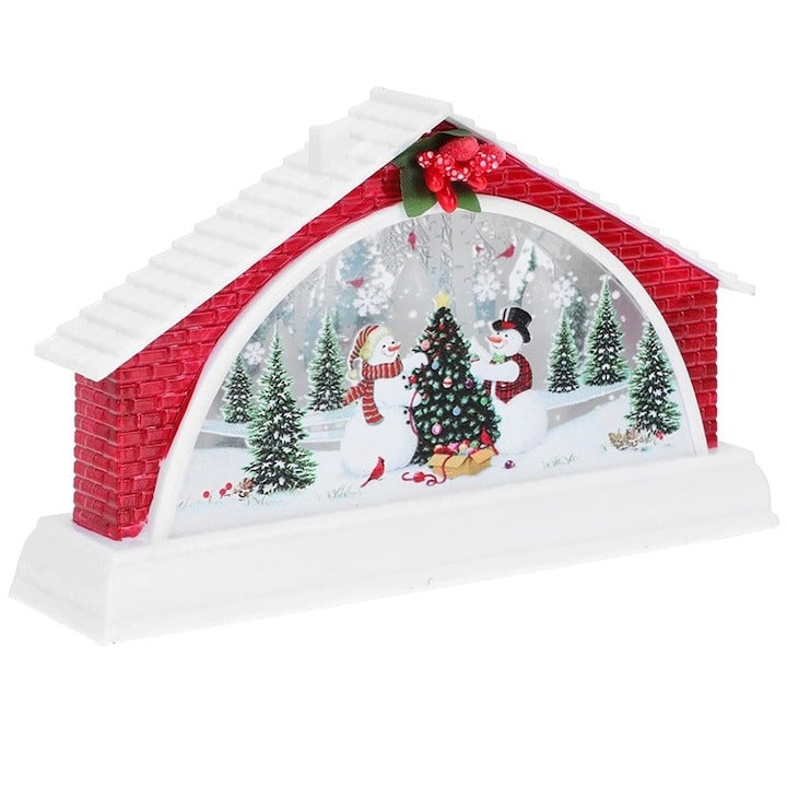 Decoratiune de Craciun, Casuta , LED, 15.5 cm