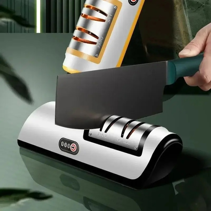 Ascutitor de Cutite Profesional Electric cu 2 trepte , Functie Rapida de Ascutire si Polizare