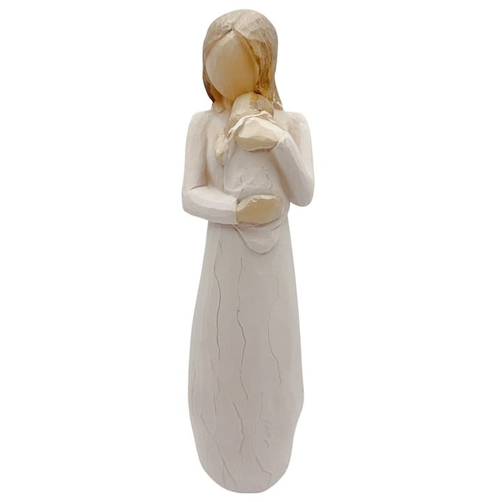 Statueta Mama cu Copil/ Bebe in brate , polirasina , 20 cm