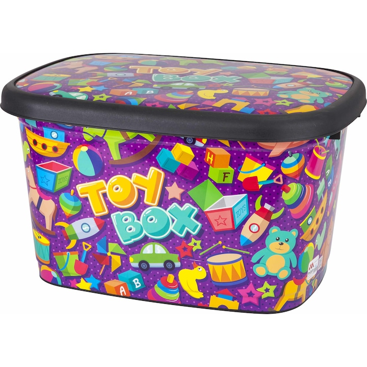 Cutie depozitare pentru copii , 24 litri, FUN BOX ,45x33x25cm