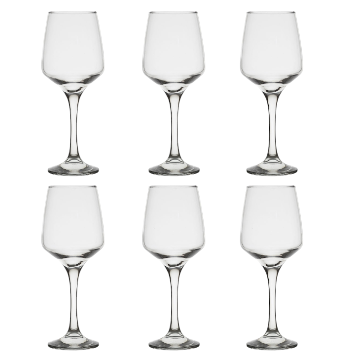 Set 6 Pahare cu Picior pentru apa/vin , 380ml