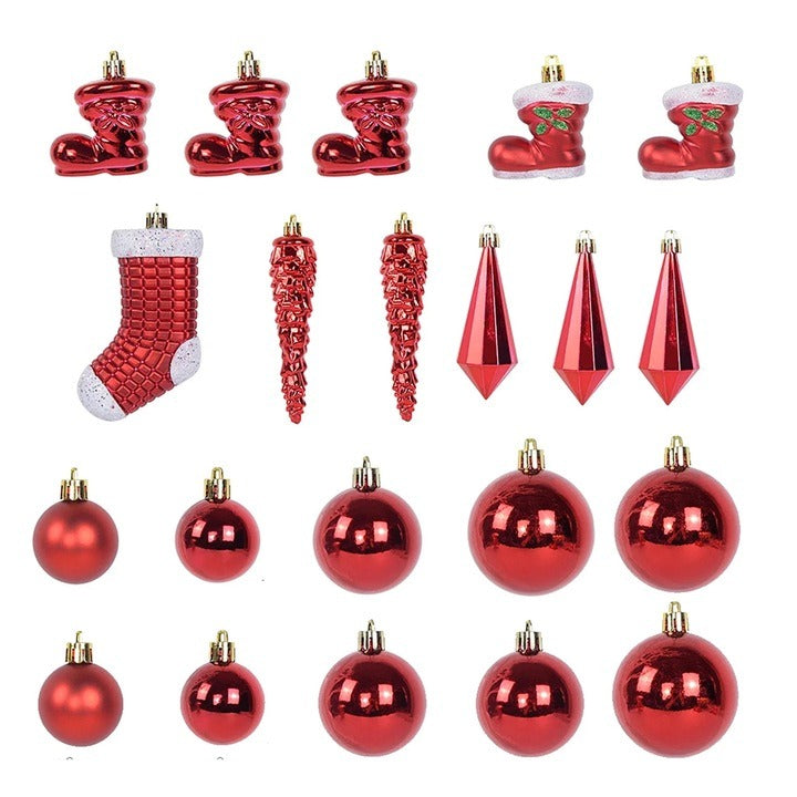 Set 21 de Ornamente Brad , Diverse Forme si Dimensiuni, Plastic