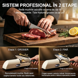 Ascutitor de Cutite Profesional Electric cu 2 trepte , Functie Rapida de Ascutire si Polizare