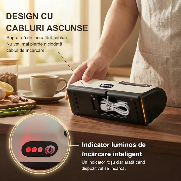 Ascutitor de Cutite Profesional Electric cu 2 trepte , Functie Rapida de Ascutire si Polizare