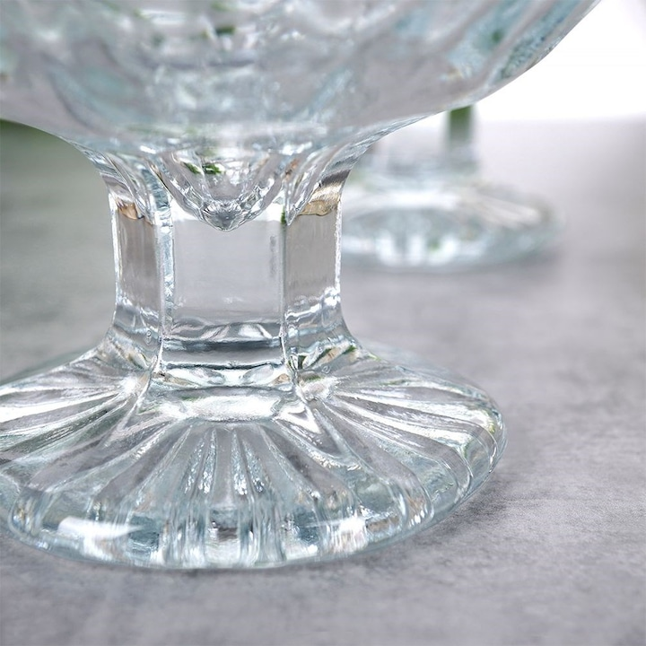 Set 3 Cupe Pentru Inghetata, 180 ml, 10x8.5 cm, Sticla