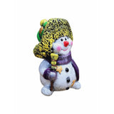 Figurina / Decoratiune Om de zapada,pictata manual,rasina,27 cm