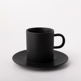 Set 6 cani si farfurioare Negru Mat ,200 ml