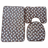 Set 3 covorase pentru baie, Material Textil, 80x50 cm