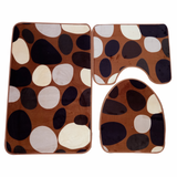 Set 3 covorase pentru baie, Material Textil, 80x50 cm