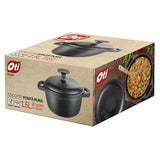 Set 2 produse din fonta pura, Vas pentru gatit Cocotte Oti 18 cm, Grill Oti 22 cm