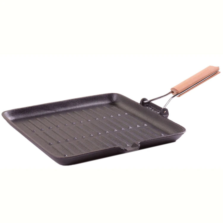 Set 2 produse din fonta pura, Vas pentru gatit Cocotte Oti 18 cm, Grill Oti 22 cm