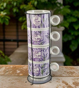 Set 4 cesti din Ceramica cu suport metalic, 220 ml , diverse modele