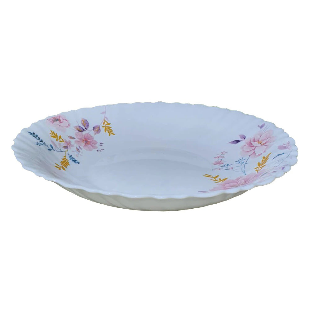 Set 6 Farfurii adanci opal, model floral, 21.5 cm