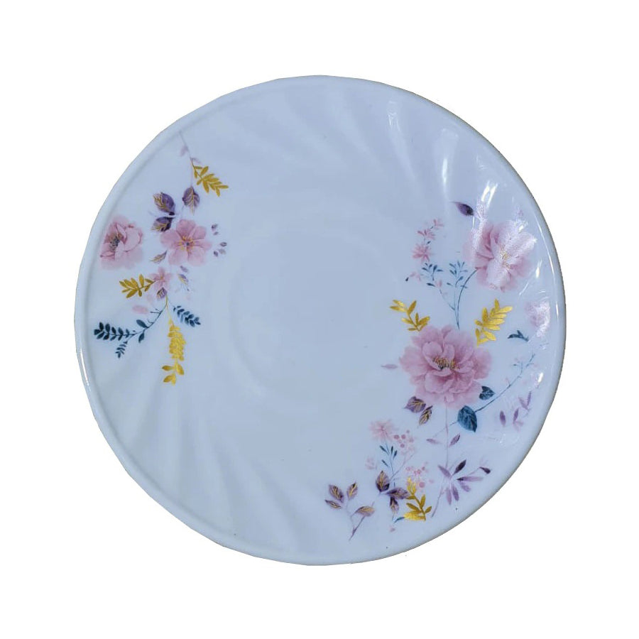 Set 6 Farfurii desert opal, model floral, 13.5 cm