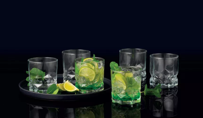 Set pahare whisky, 6 piese, 315 ml, sticla
