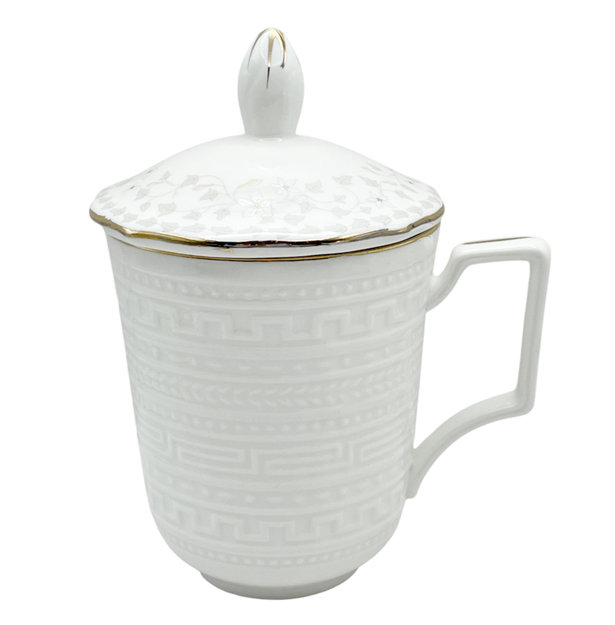 Cana portelan cu infuzor si capac , 350ml