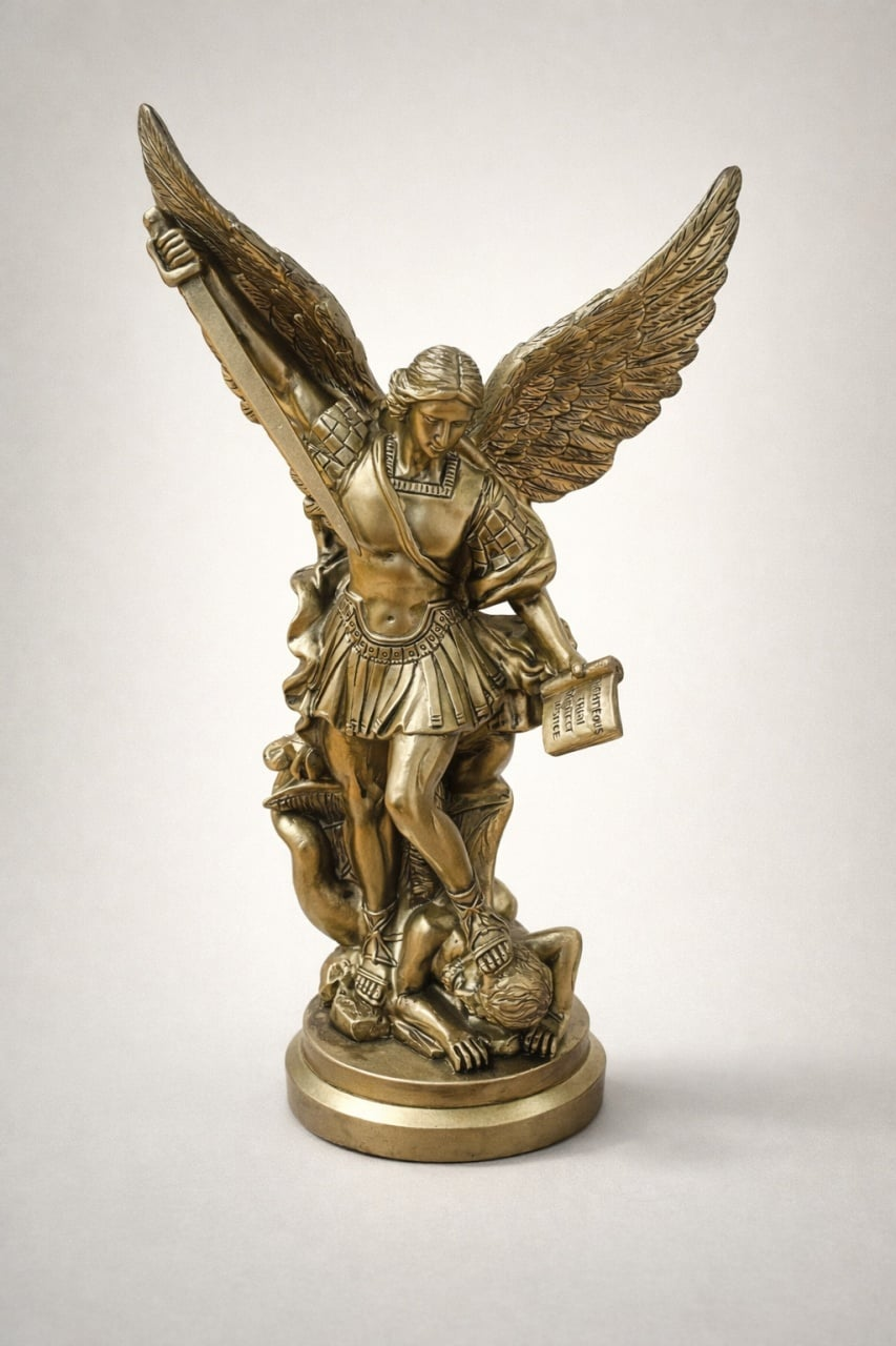 Statueta Arhanghelul Mihail,rasina