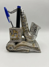 Statueta Suport de Pix,saxofon/vioara,rasina,20x15 cm