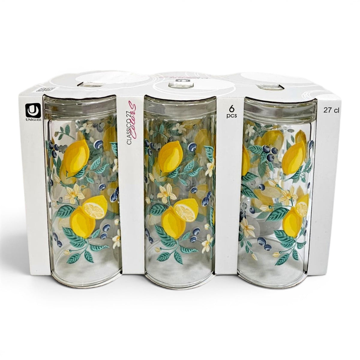 Set 6 Pahare Sticla ,270 ml , Diverse modele