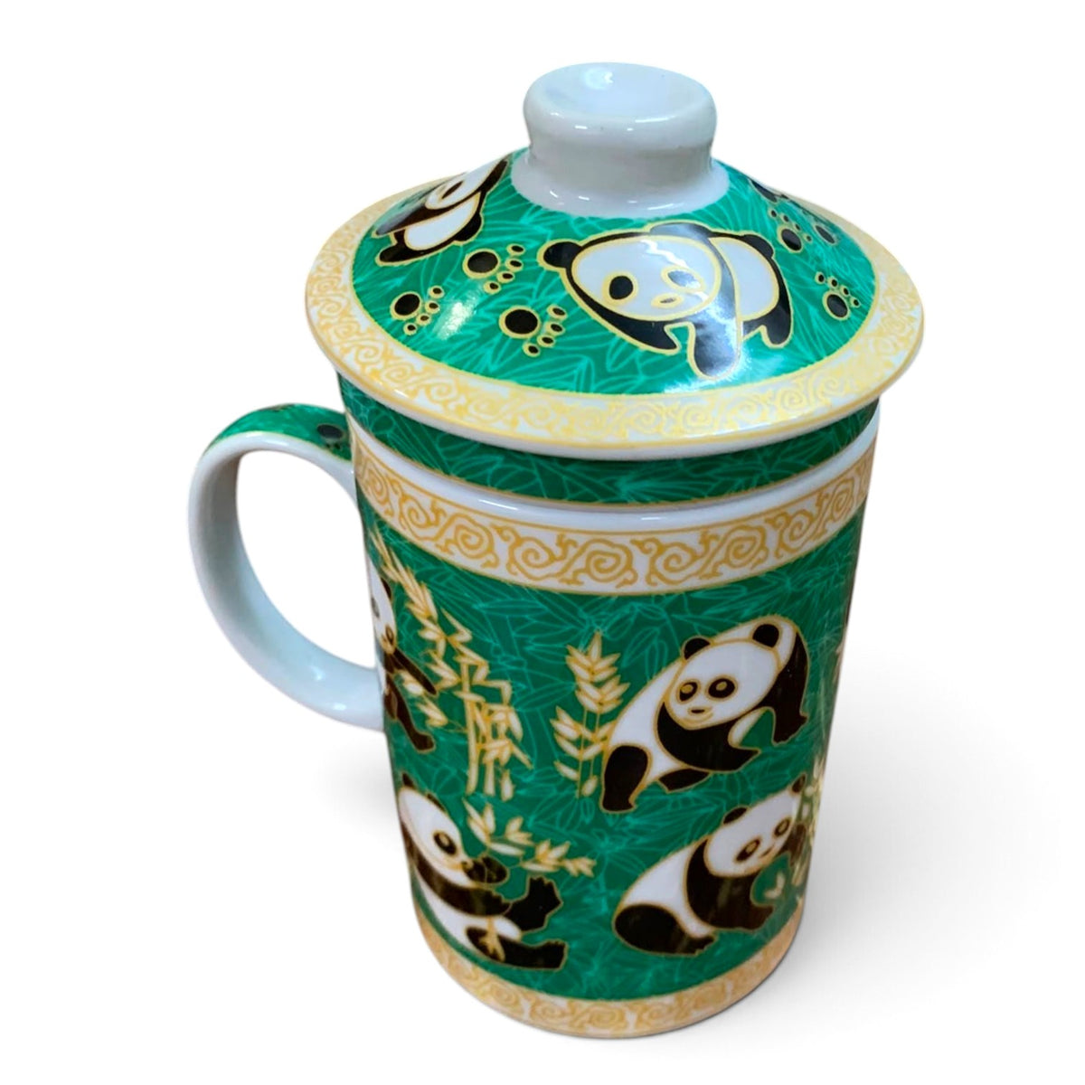 Cana ceai cu infuzor si capac,300 ml, ceramică,diverse modele
