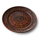 Platou intins Angob din lut rosu, 22 cm