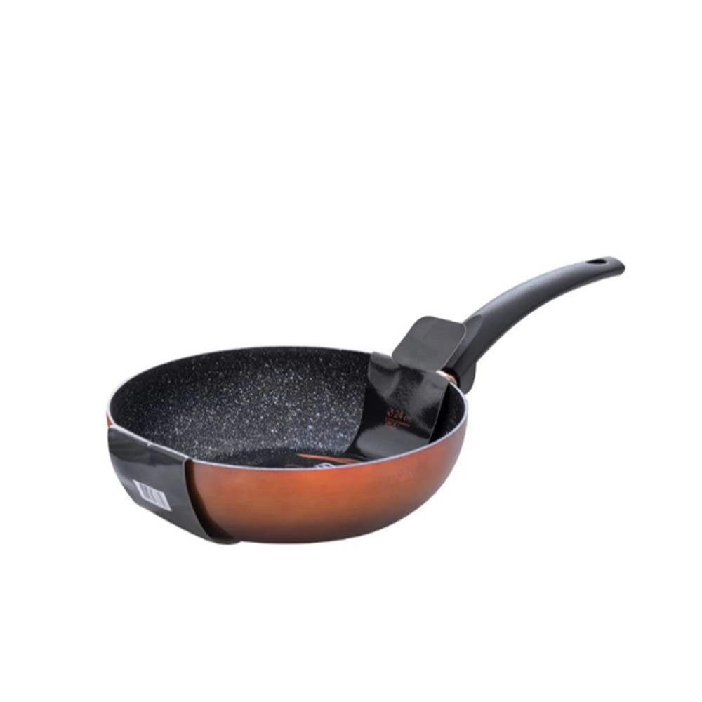 Tigaie Wok Brio, Antiaderenta, Cooper, 28 cm