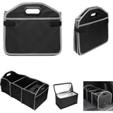 Organizator auto pentru portbagaj, Pliabil,3 compartimente + Geanta termica