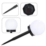 Lampa solara LED - sferică, alb rece - Ø10 cm