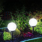Lampa solara LED - sferică, alb rece - Ø10 cm