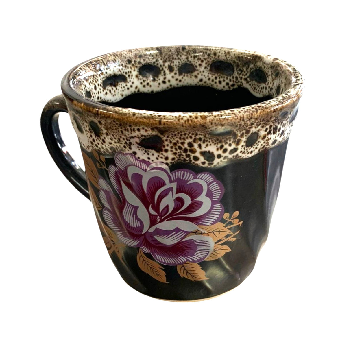 Cana ceramica maro Floral , 300 ml